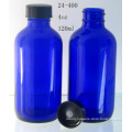 120ml Cobalt Blue Glass Bottle With Black Phenolic Cap